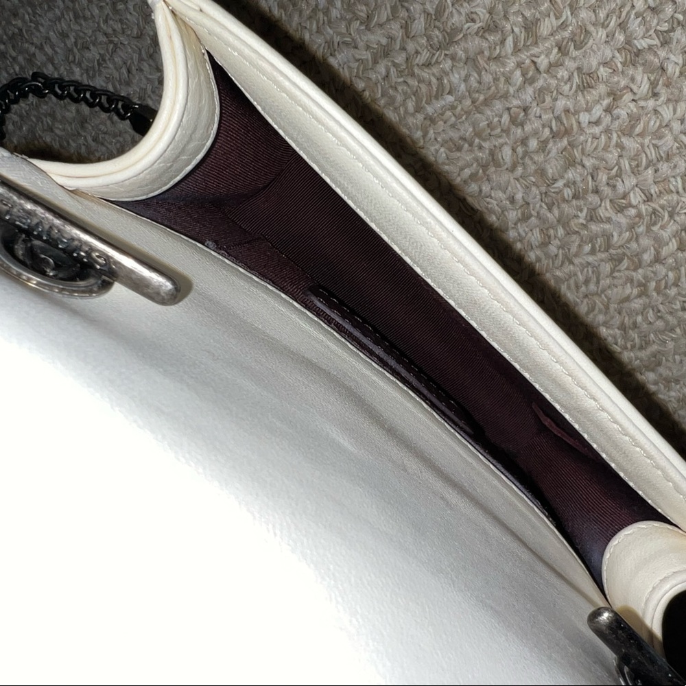 Chanel Authentic Lambskin Brick Lego White Flap Shoulder Crossbody Bag - Picture 11 of 14